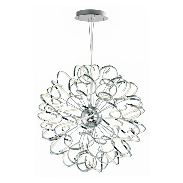 Et2 Chaos 42-Light 39.5" Wide Polished Chrome Pendant Light E21413-PC - main